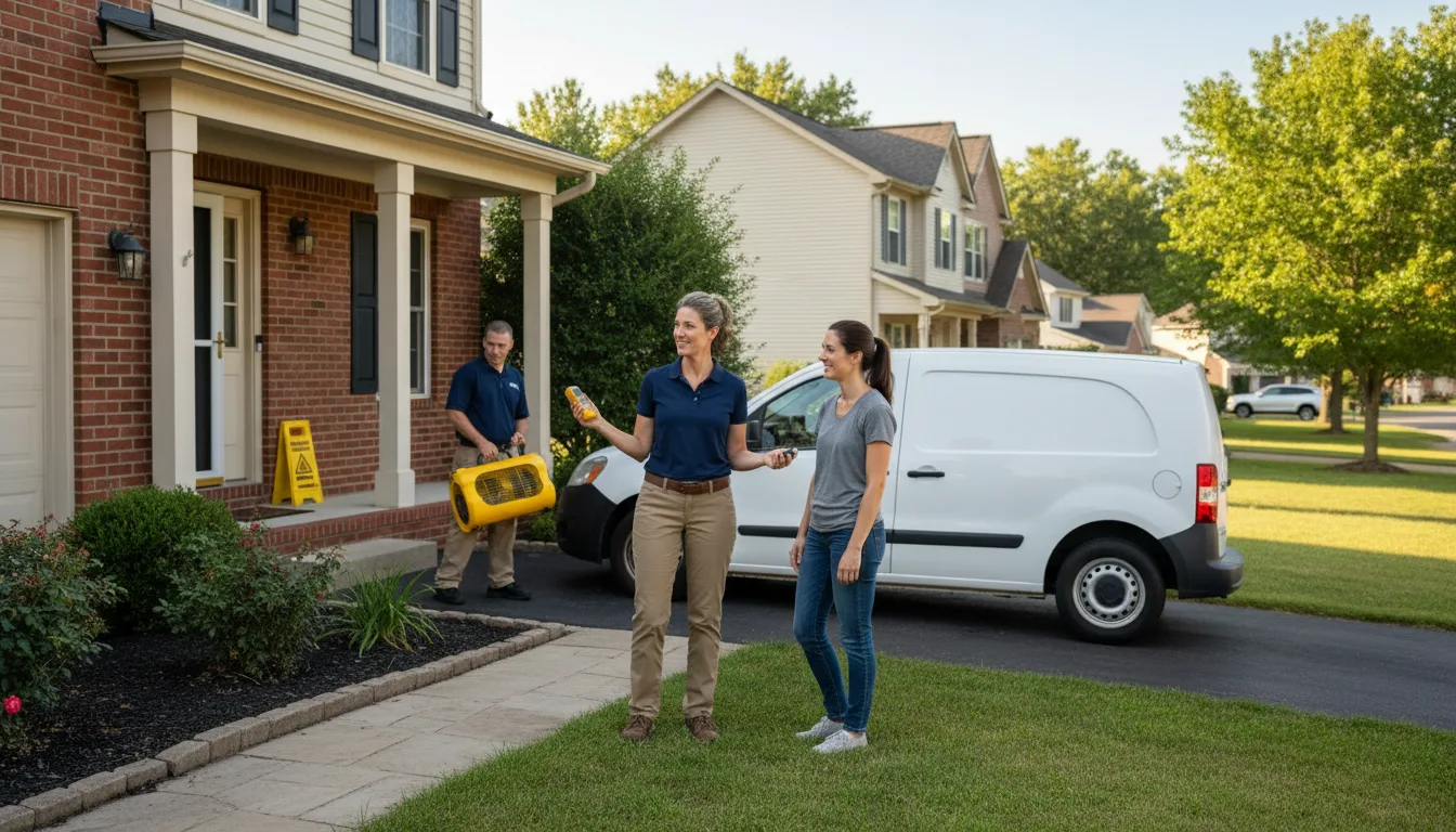 Water restoration image for Water Damage & Restoration Services in Barlow, KY